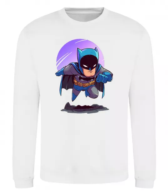 Світшот Бетмен принт Білий фото