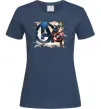 Жіноча футболка Капітан Америка Месники Темно-синій Жіноча футболка Капітан Америка Месники Темно-синій фото