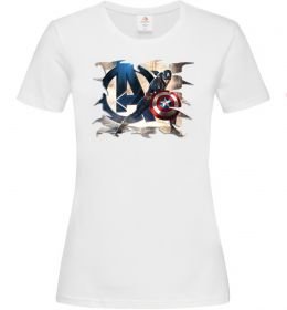 Жіноча футболка Капітан Америка Месники Жіноча футболка Капітан Америка Месники