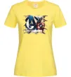 Жіноча футболка Капітан Америка Месники Лимонний Жіноча футболка Капітан Америка Месники Лимонний фото