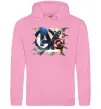 Женская толстовка (худи) Капітан Америка Месники Розовый фото