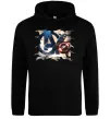 Женская толстовка (худи) Капітан Америка Месники Черный фото