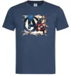 Чоловіча футболка Капітан Америка Месники Темно-синій фото