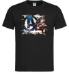 Чоловіча футболка Капітан Америка Месники Чорний фото