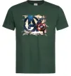 Чоловіча футболка Капітан Америка Месники Темно-зелений фото