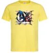 Чоловіча футболка Капітан Америка Месники Лимонний фото