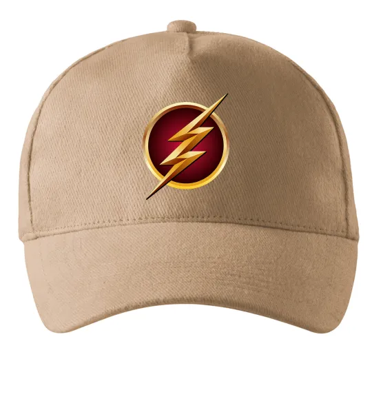 Кепка Лого Флеш Песочный фото