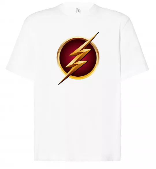 Футболка Оверсайз Лого Флеш Білий фото