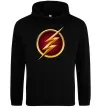 Мужская толстовка (худи) Лого Флеш Черный фото
