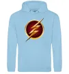 Мужская толстовка (худи) Лого Флеш Голубой Мужская толстовка (худи) Лого Флеш Голубой фото