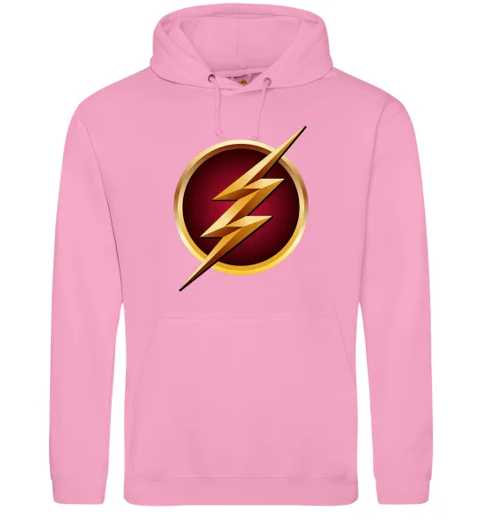 Женская толстовка (худи) Лого Флеш Розовый фото