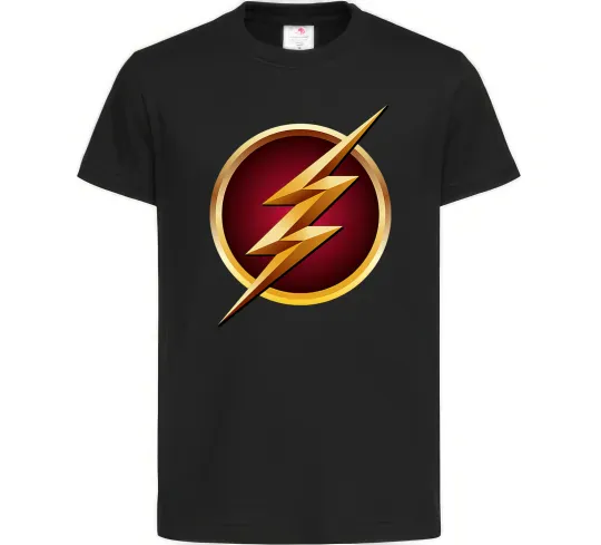 Дитяча футболка Лого Флеш Чорний фото