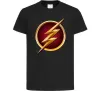 Дитяча футболка Лого Флеш Чорний Дитяча футболка Лого Флеш Чорний фото