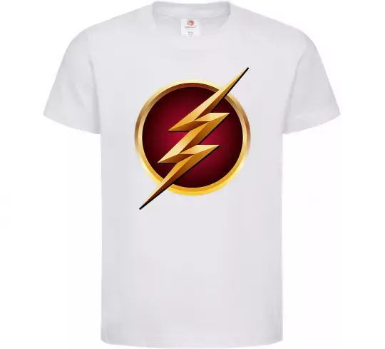 Дитяча футболка Лого Флеш Білий фото
