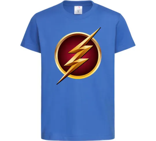 Дитяча футболка Лого Флеш Яскраво-синій фото