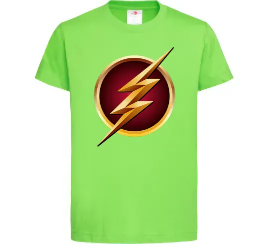 Дитяча футболка Лого Флеш Лаймовий фото