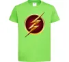 Дитяча футболка Лого Флеш Лаймовий Дитяча футболка Лого Флеш Лаймовий фото