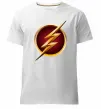 Чоловіча преміум футболка Лого Флеш Білий фото