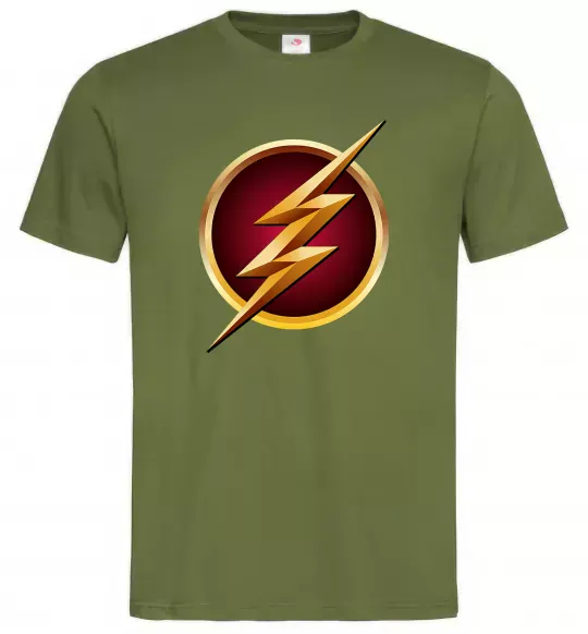 Чоловіча футболка Лого Флеш Оливковий фото