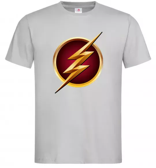 Чоловіча футболка Лого Флеш Сірий фото
