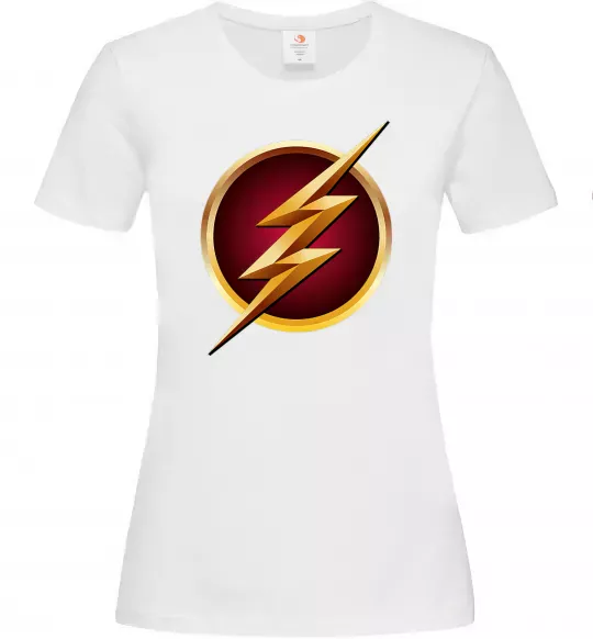 Жіноча футболка Лого Флеш Білий фото