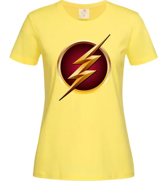 Жіноча футболка Лого Флеш Лимонний фото