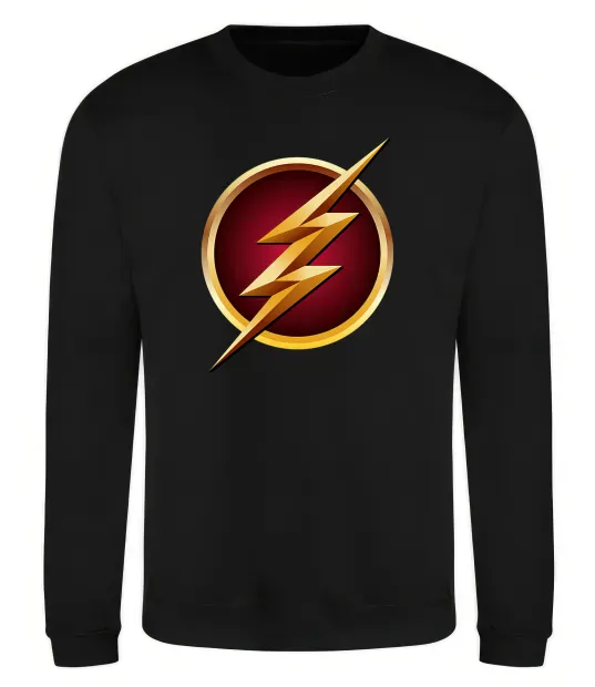 Світшот Лого Флеш Чорний фото