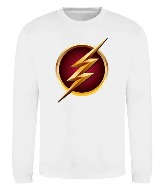Світшот Лого Флеш Білий фото