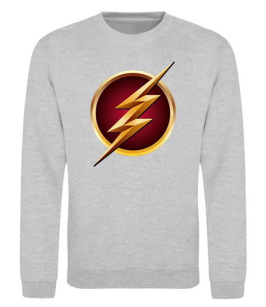 Світшот Лого Флеш Сірий меланж фото