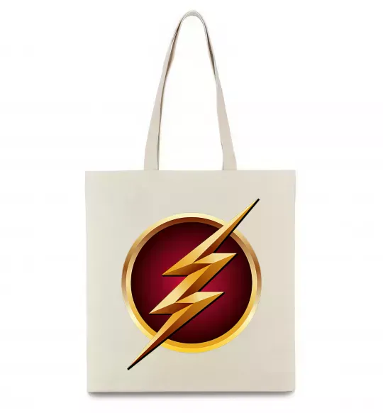 Еко-сумка Лого Флеш Бежевий фото