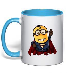 Чашка с цветной ручкой Супер Міньйон Чашка с цветной ручкой Супер Міньйон