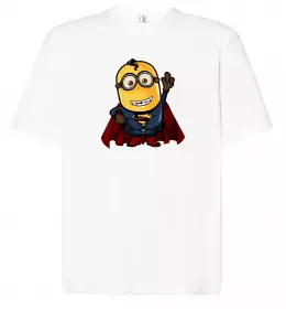 Футболка Оверсайз SUPERMAN слово Белый фото