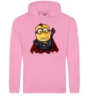 Мужская толстовка (худи) Супер Міньйон Розовый фото