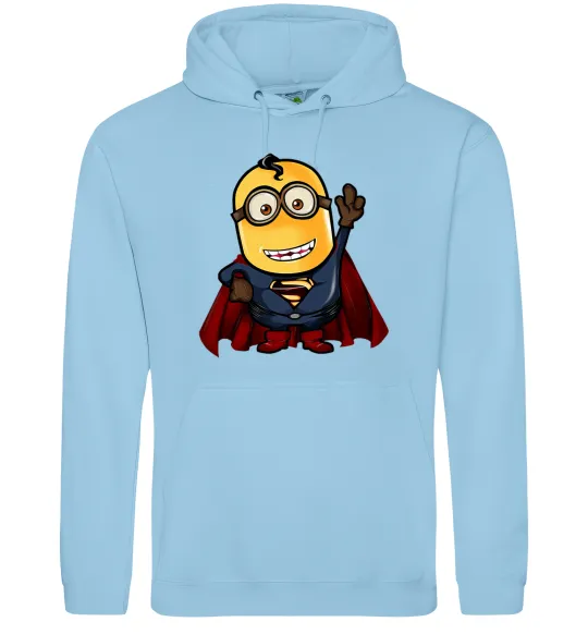 Жіноча толстовка (худі) Супер Міньйон Блакитний фото