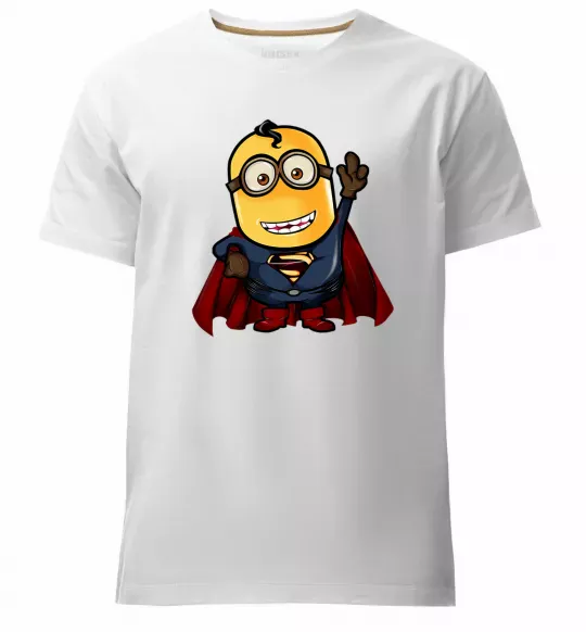 Чоловіча преміум футболка Супер Міньйон Білий фото