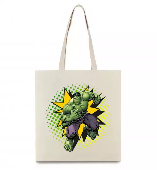 Еко-сумка Hulk explosion Бежевий фото