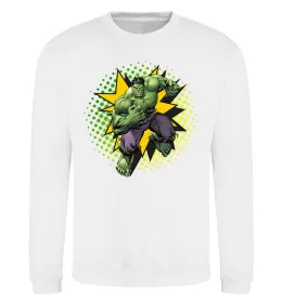 Світшот Hulk explosion Білий фото
