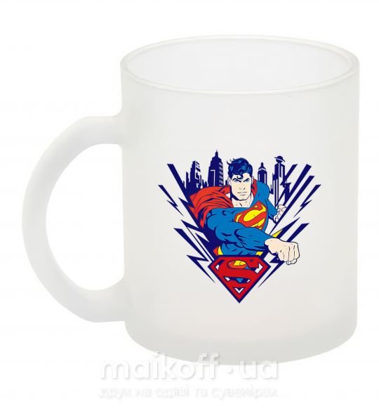 Чашка скляна Supermen comic Фроузен фото