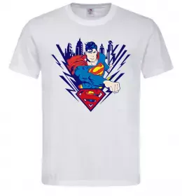 Мужская футболка Супермен (Roberto Salvador) Белый фото