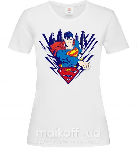 Женская футболка Supermen comic Белый фото