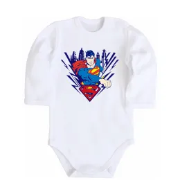 Детский боди Supermen comic Белый фото