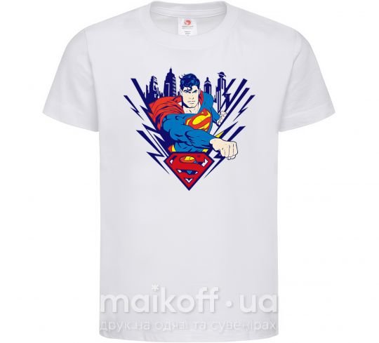 Дитяча футболка Supermen comic Білий фото