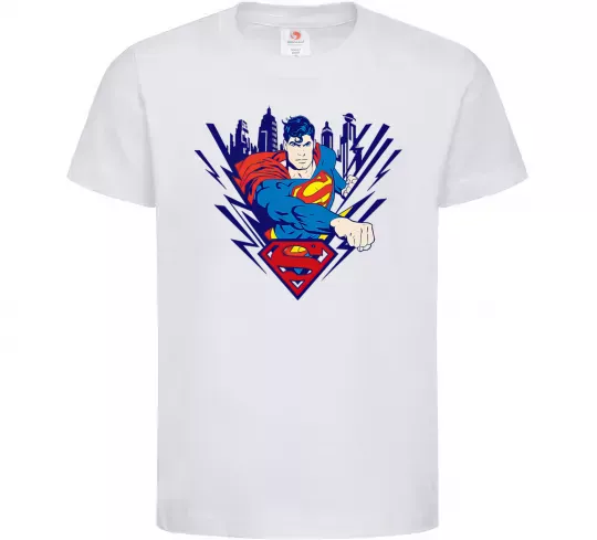 Детская футболка Supermen comic Белый фото