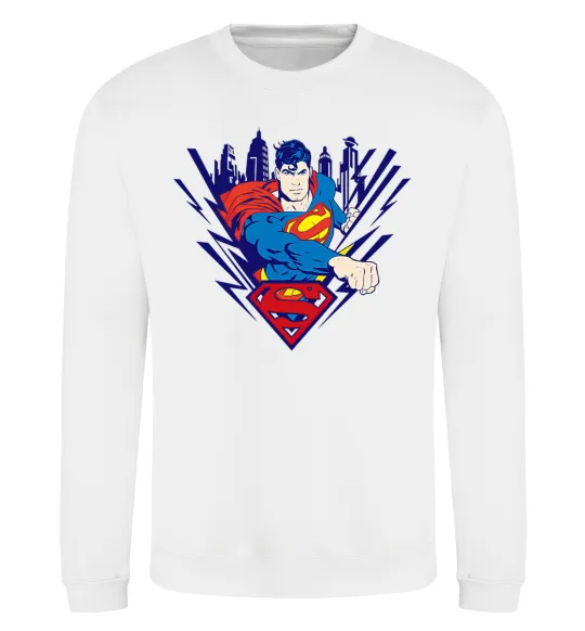 Світшот Supermen comic Білий фото