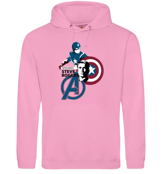 Жіноча толстовка (худі) Steve Rogers Рожевий фото