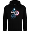 Женская толстовка (худи) Steve Rogers Черный фото