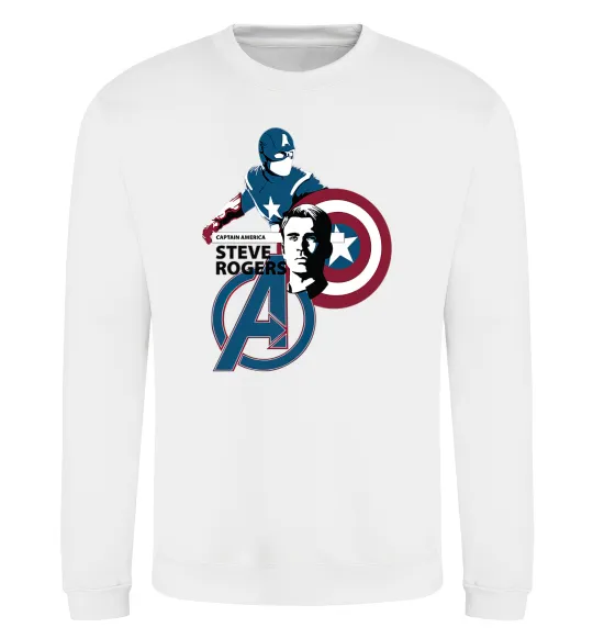 Свитшот Steve Rogers Белый фото