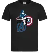 Мужская футболка Steve Rogers Черный фото