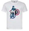 Мужская футболка Steve Rogers Белый фото