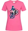 Жіноча футболка Steve Rogers Яскраво-рожевий фото